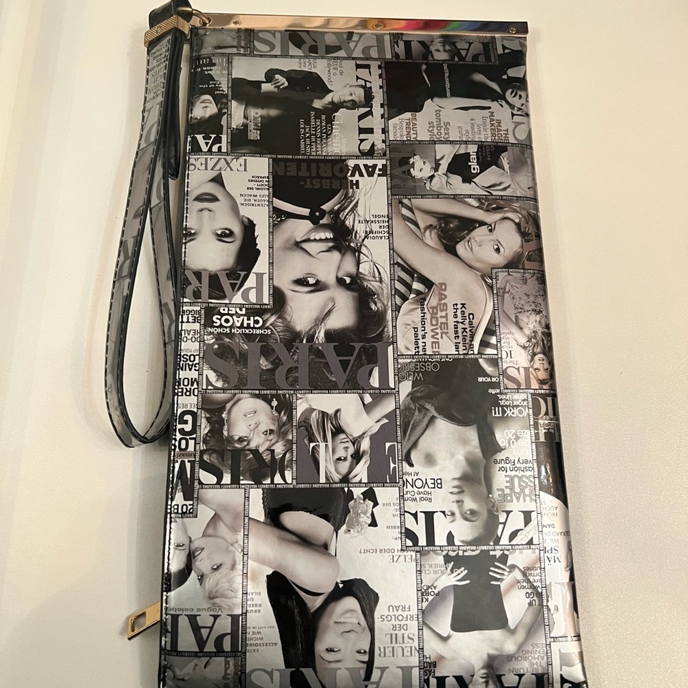 Stylish Black and White Women's Clutch